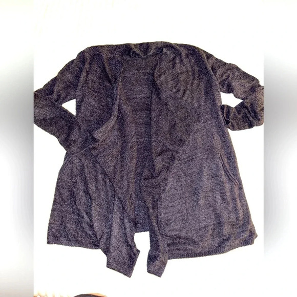 Barefoot Dreams Open Cardigan  S/M Black Pockets - Picture 1 of 6